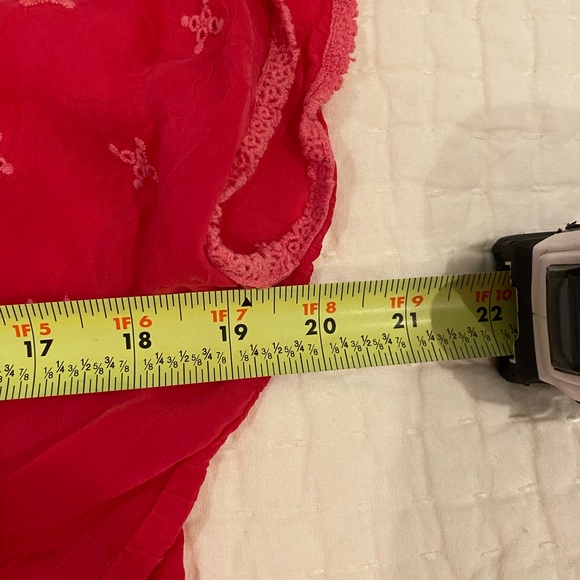 Johnny Was Pink VNeck Empire waist Short Sleeve Blouse Size Large - Picture 8 of 8